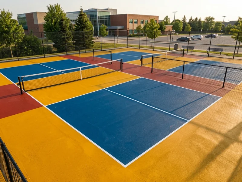 Two pickleball courts at a Markham community centre