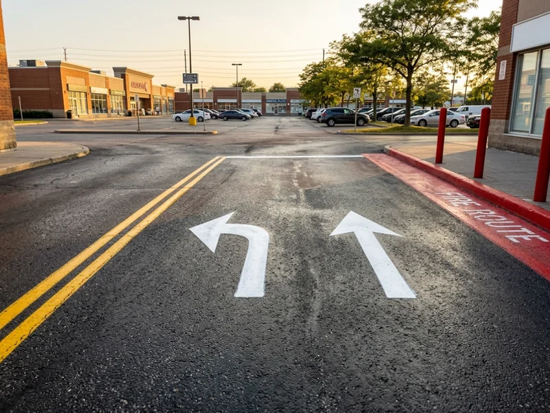 OTM Book 11 directional arrows in a Toronto plaza